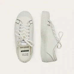 Novesta Star Master Sneakersy Damskie Vegan, Perlowy Z Czarna Nicia