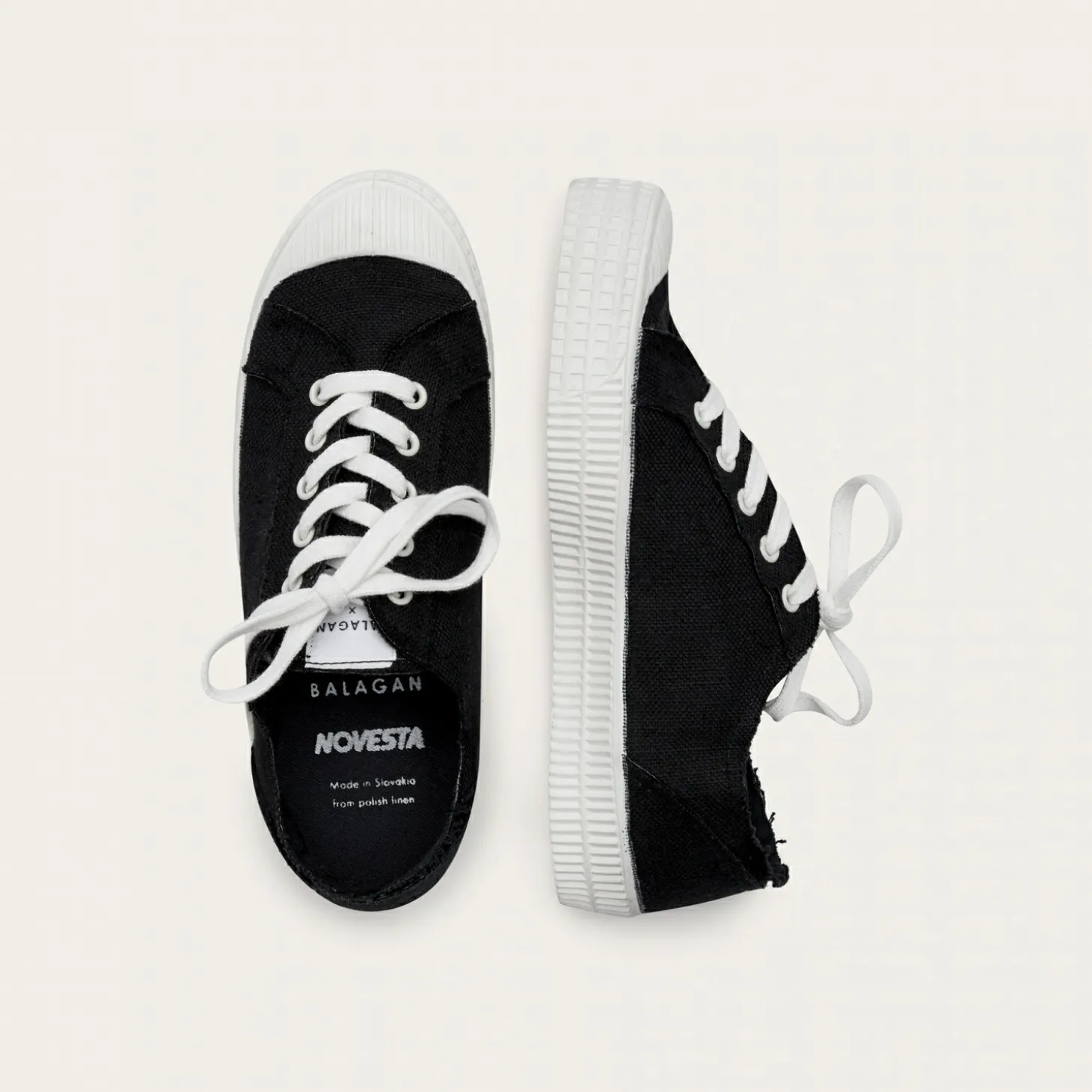 Novesta Star Master Sneakersy Meskie Vegan, Czarne Na Bialym