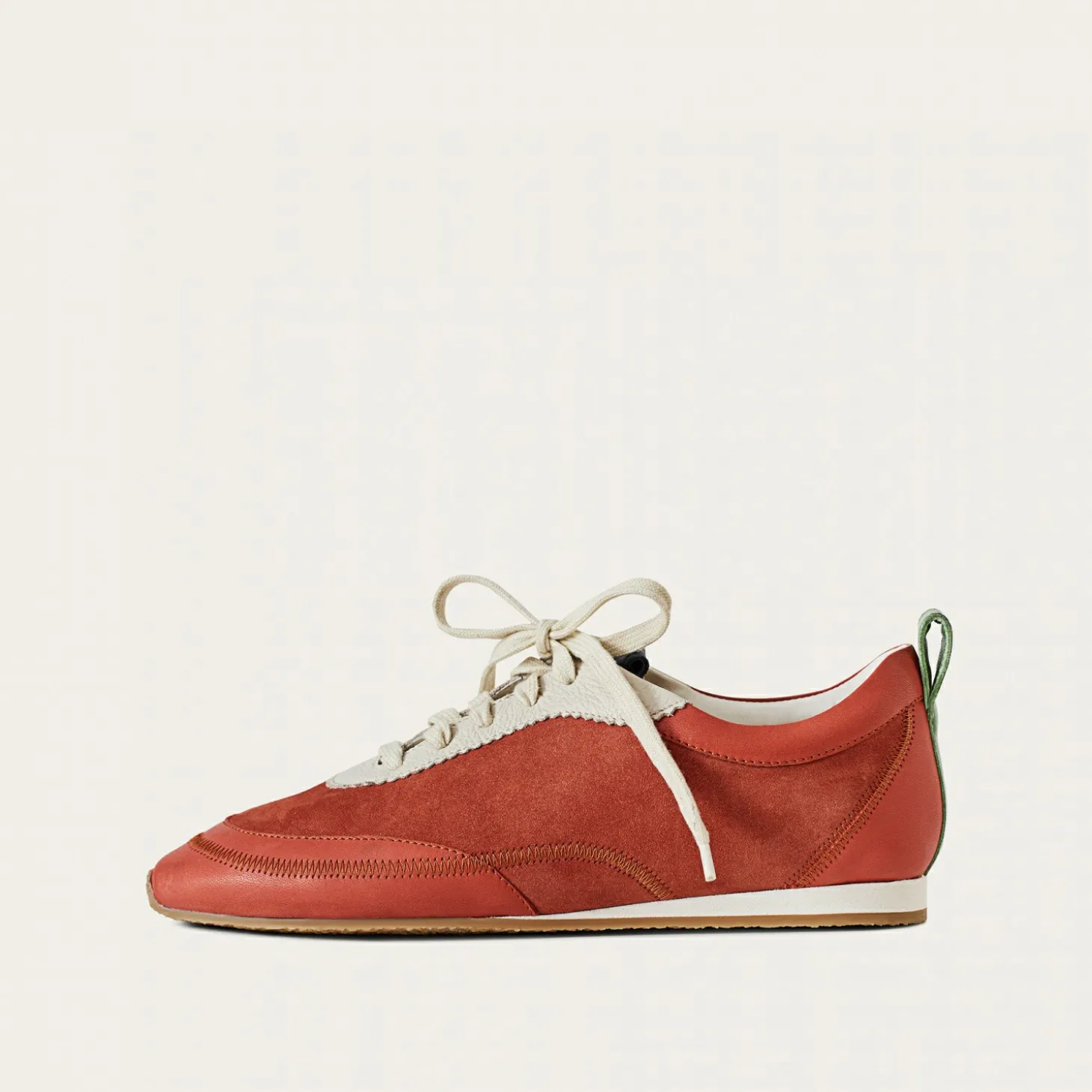 Ritza Sneakersy, Vintage Czerwony Nubuk